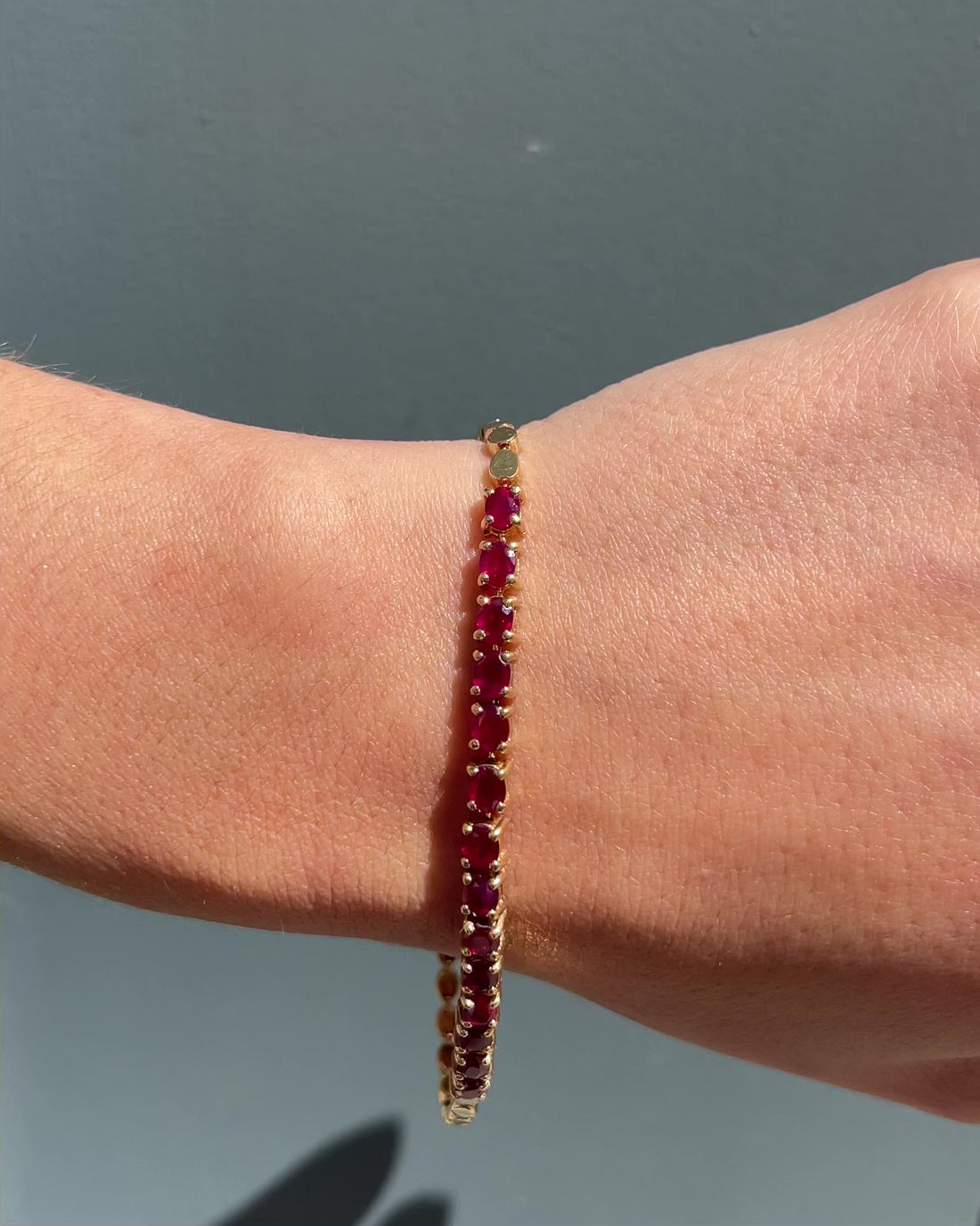 Bracelet Rivière Rubis 3.50 carats "Nolae"