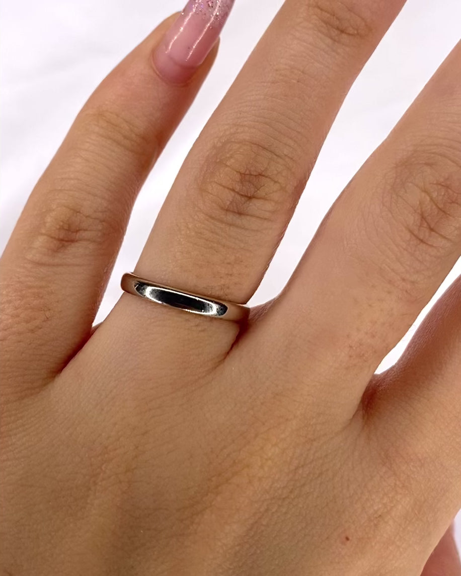 Alliance Or Gris 18 carats 2.5 mm "Yohan"