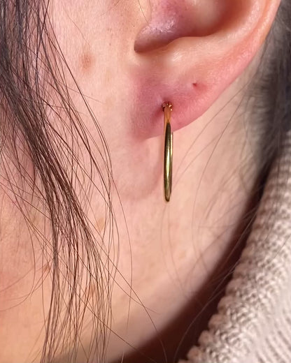 Yellow Gold Hoop Earrings "Coline"