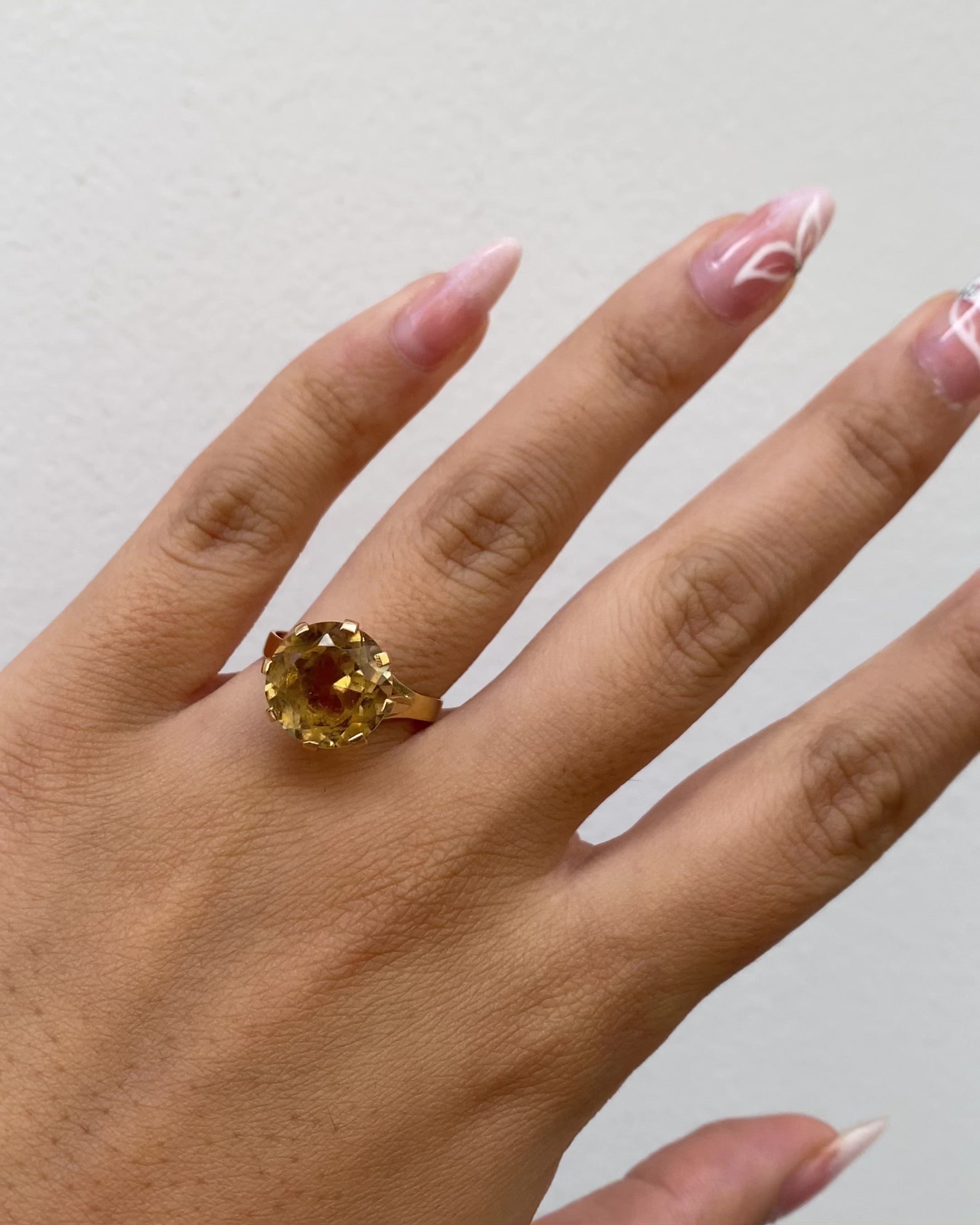 Bague Cocktail Citrine 9.50 carats "Sofia"