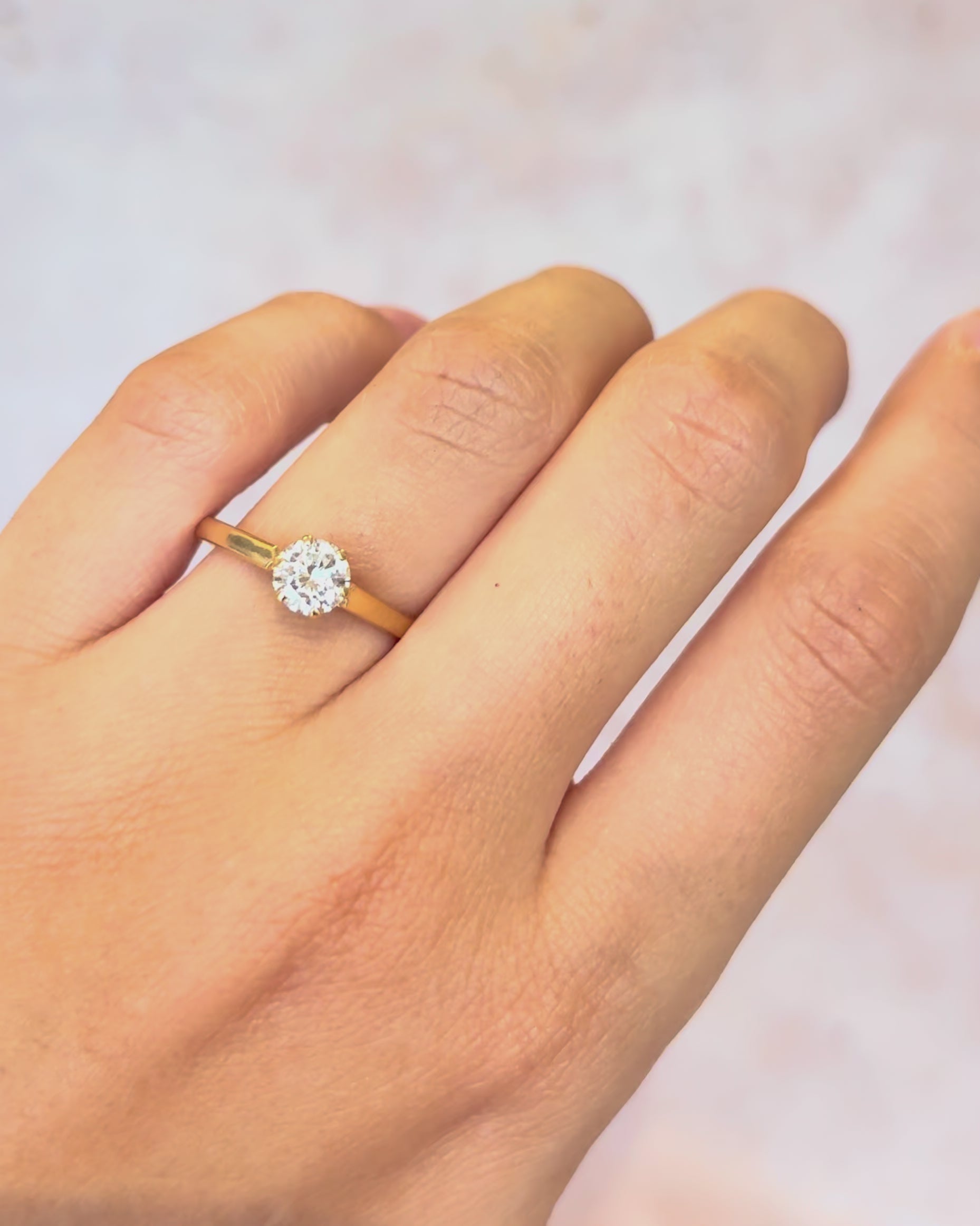 Bague Solitaire Diamant 0.75 carat "Eliana"