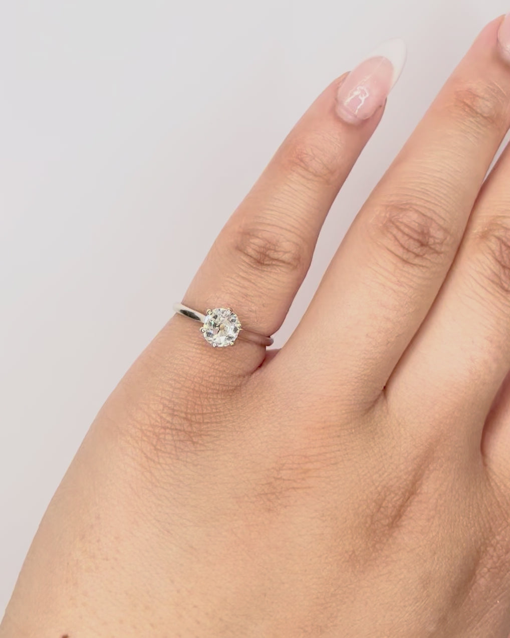 Bague Solitaire Diamant 0.90 carat "Elia"