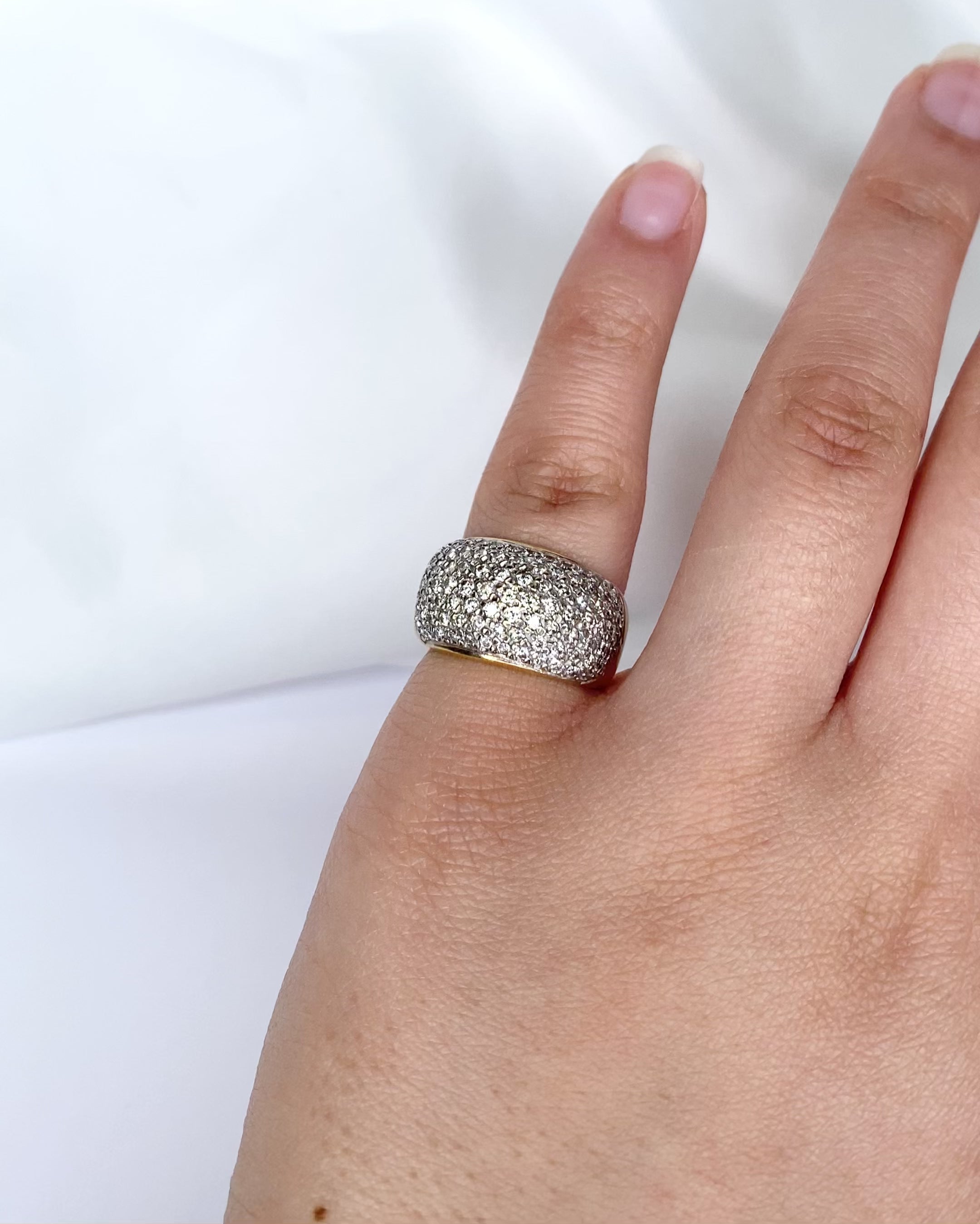 Bague Jonc Diamants 1 Carat "Coline"