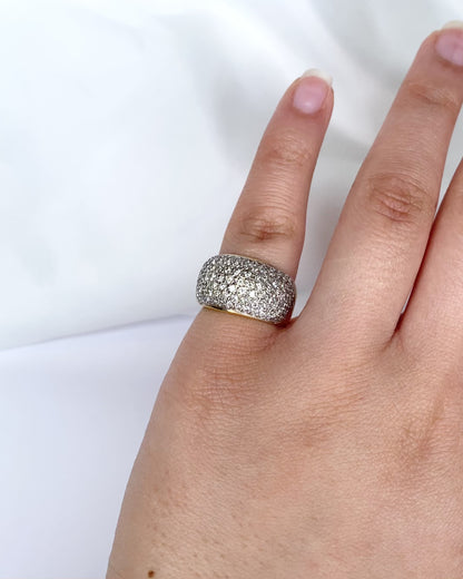 Bague Jonc Diamants 1 Carat "Coline"