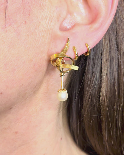 Sleeping Pearl Earrings "Néréa"