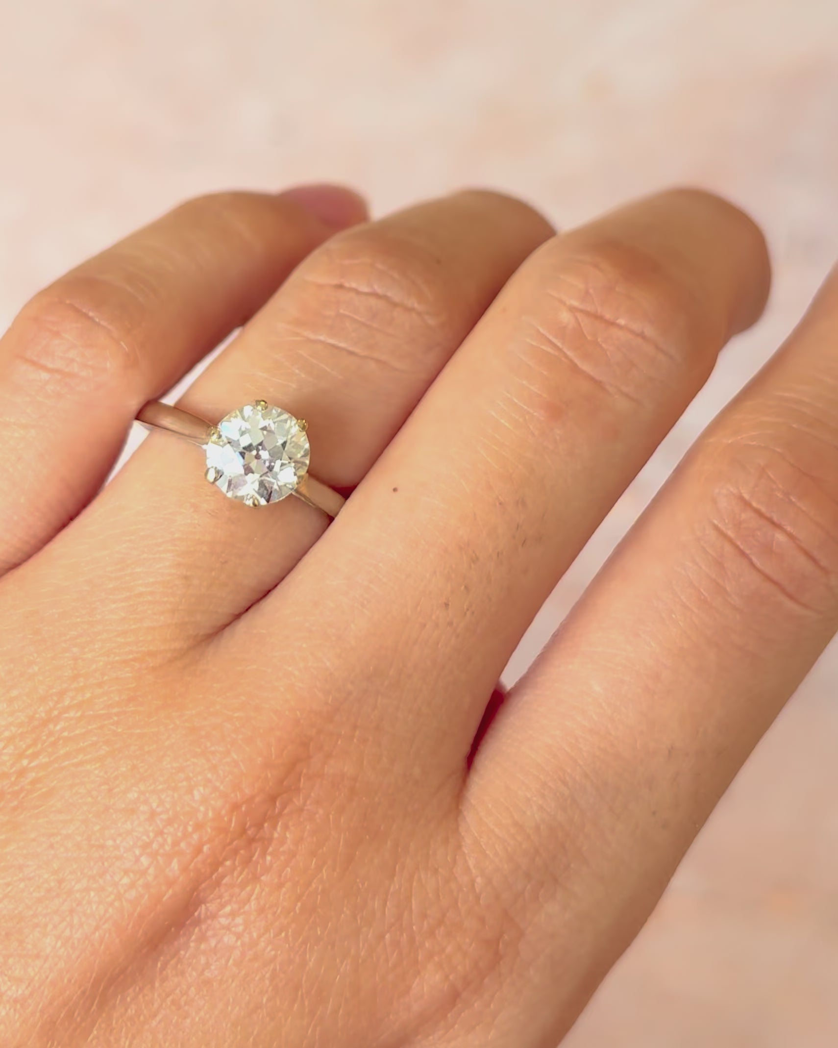 Bague Solitaire Diamant 1.25 carat "Eulalie"
