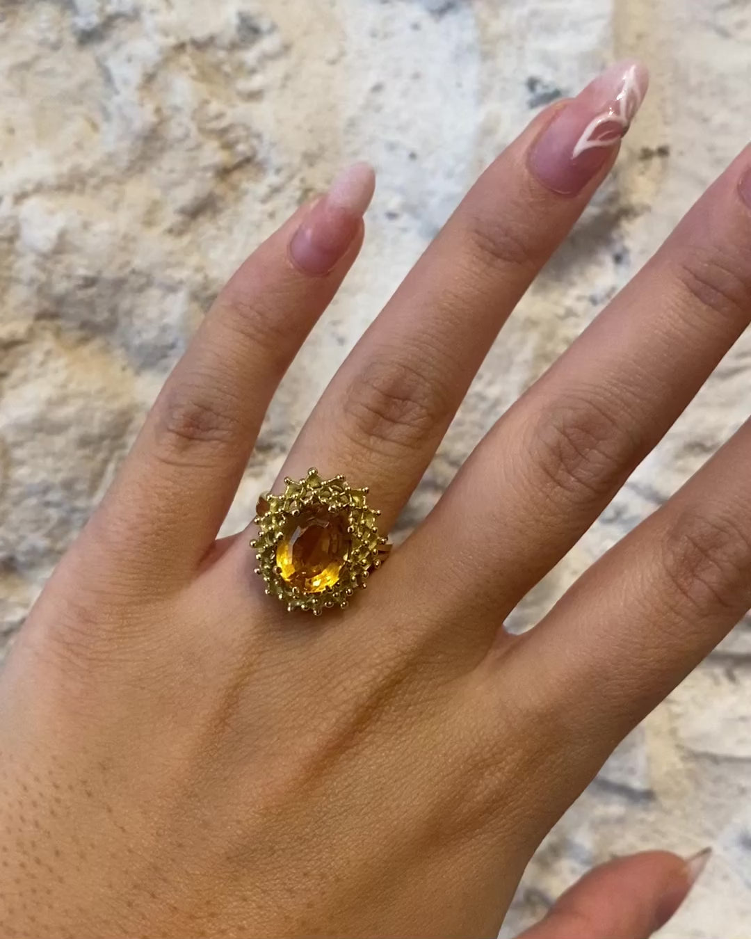 Bague Cocktail Citrine 3.80 carats &quot;Dorra&quot;