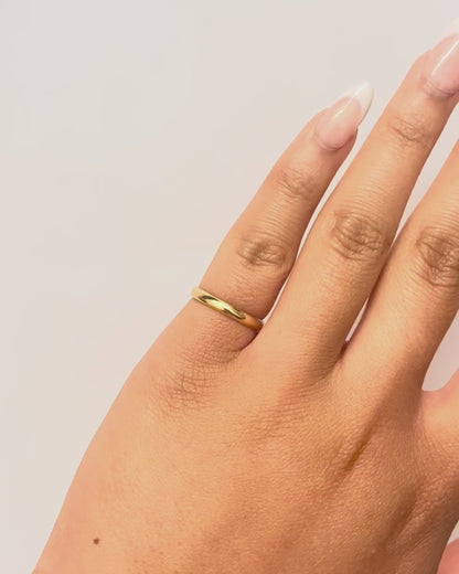 18-Carat Yellow Gold Wedding Band 2.5 mm "Aimée"