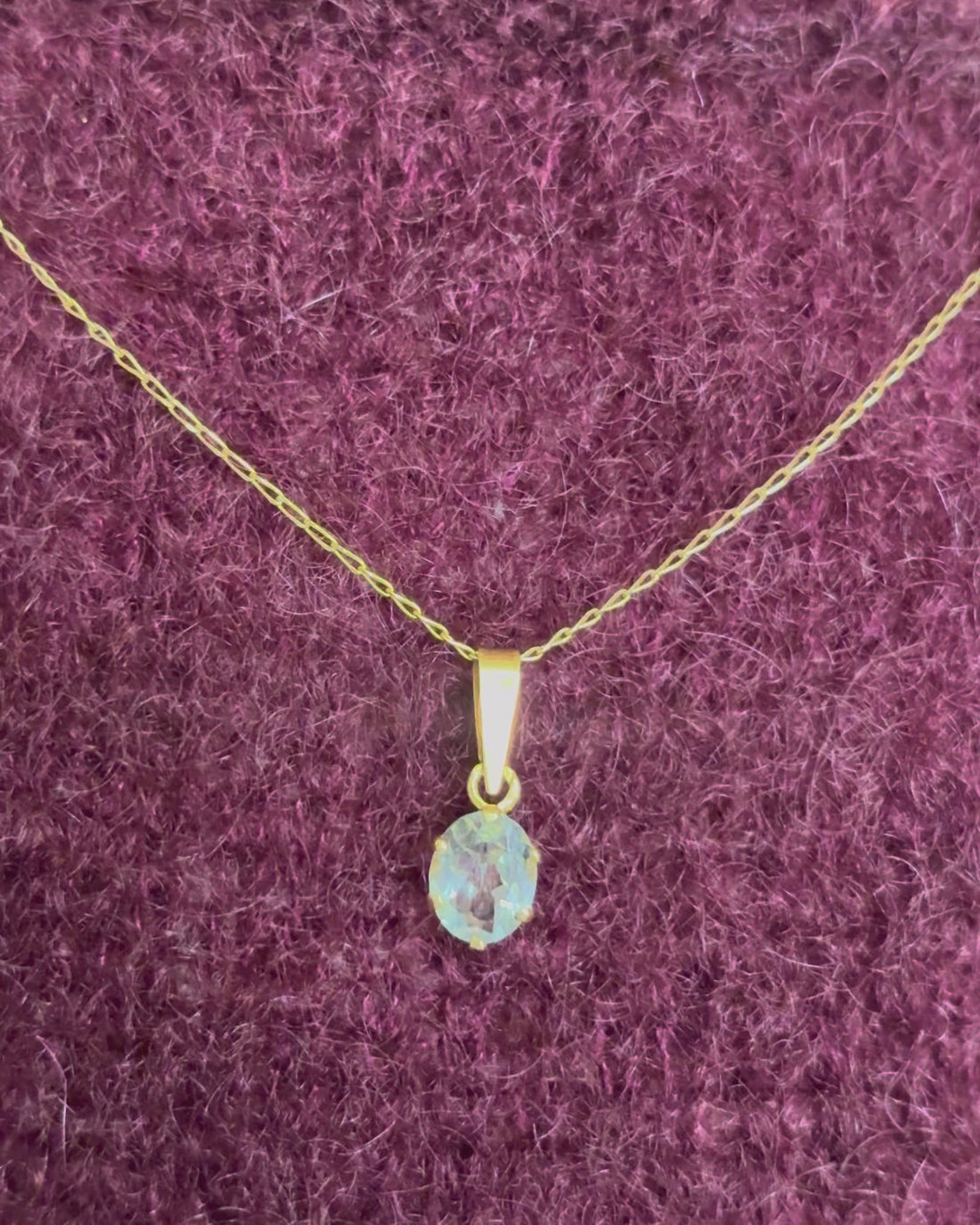 Pendentif Aigue-Marine 1.70 carat "Fanny"