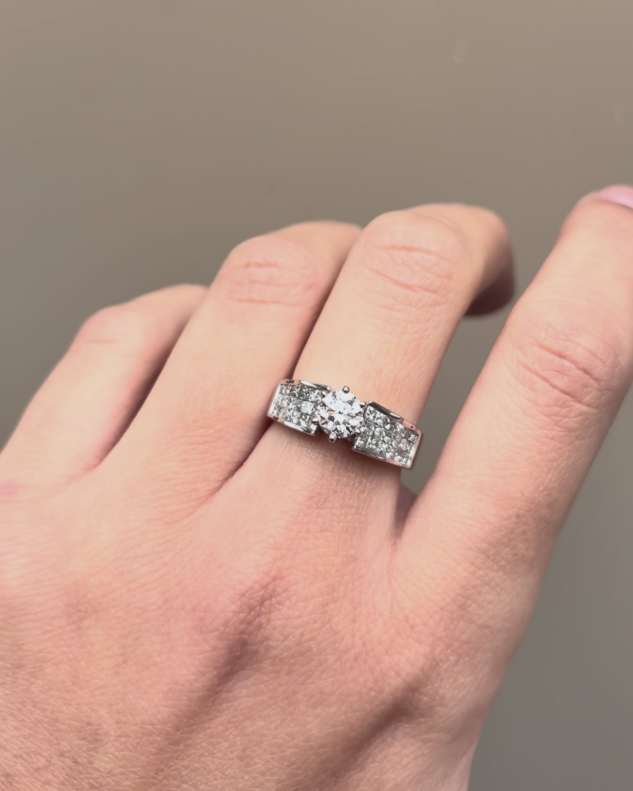 Bague Solitaire Diamant 1.14 carat "Adela"