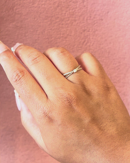 Anillo Mauboussin de diamantes de 0,28 quilates «À La Croisée Des Chemins»