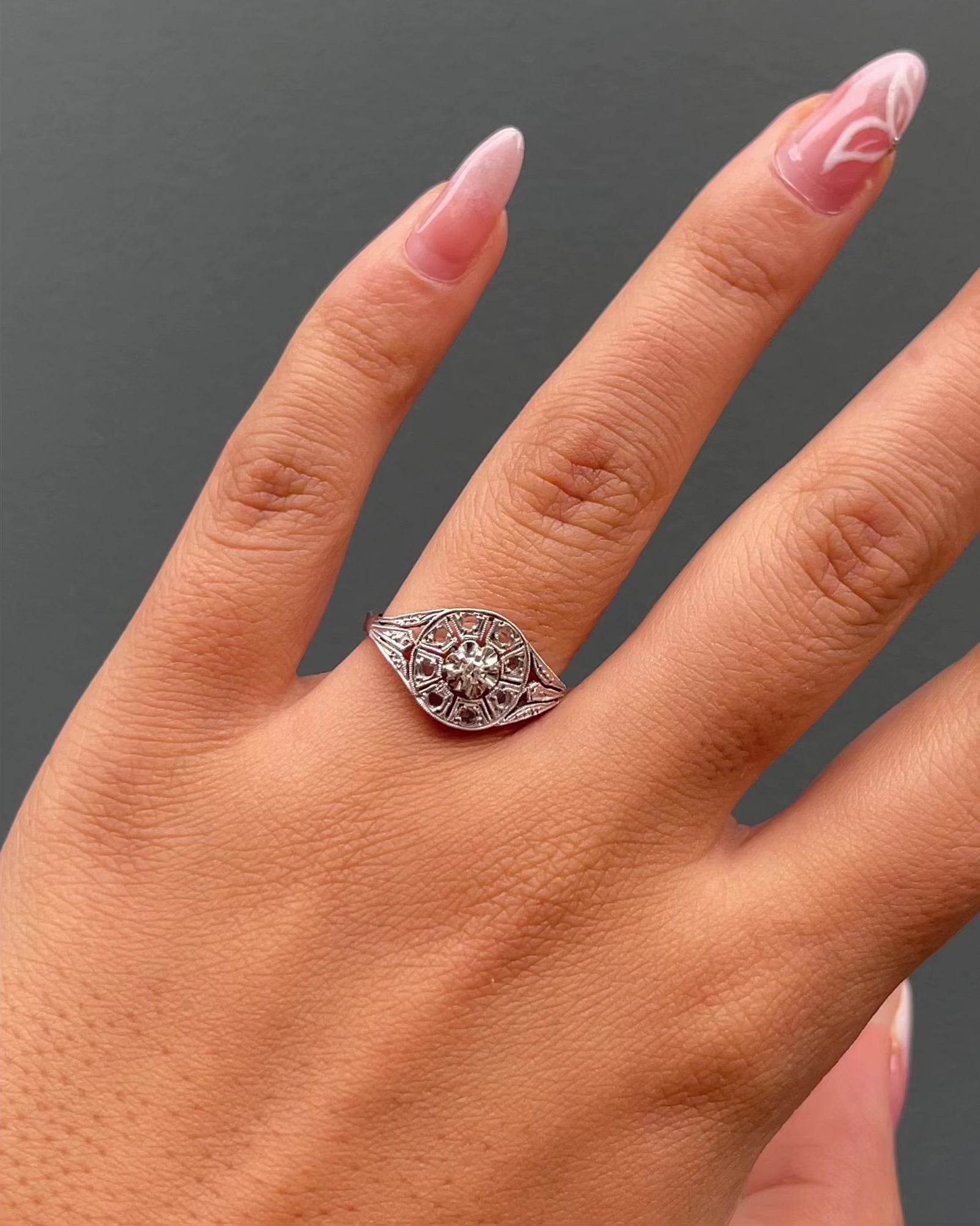 Bague Art-Déco Diamants "Célestine"