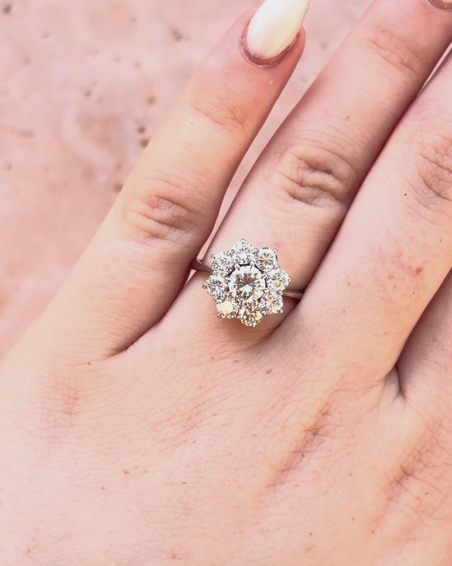 Anillo Marguerite Diamantes 1.30 quilates "Marie"