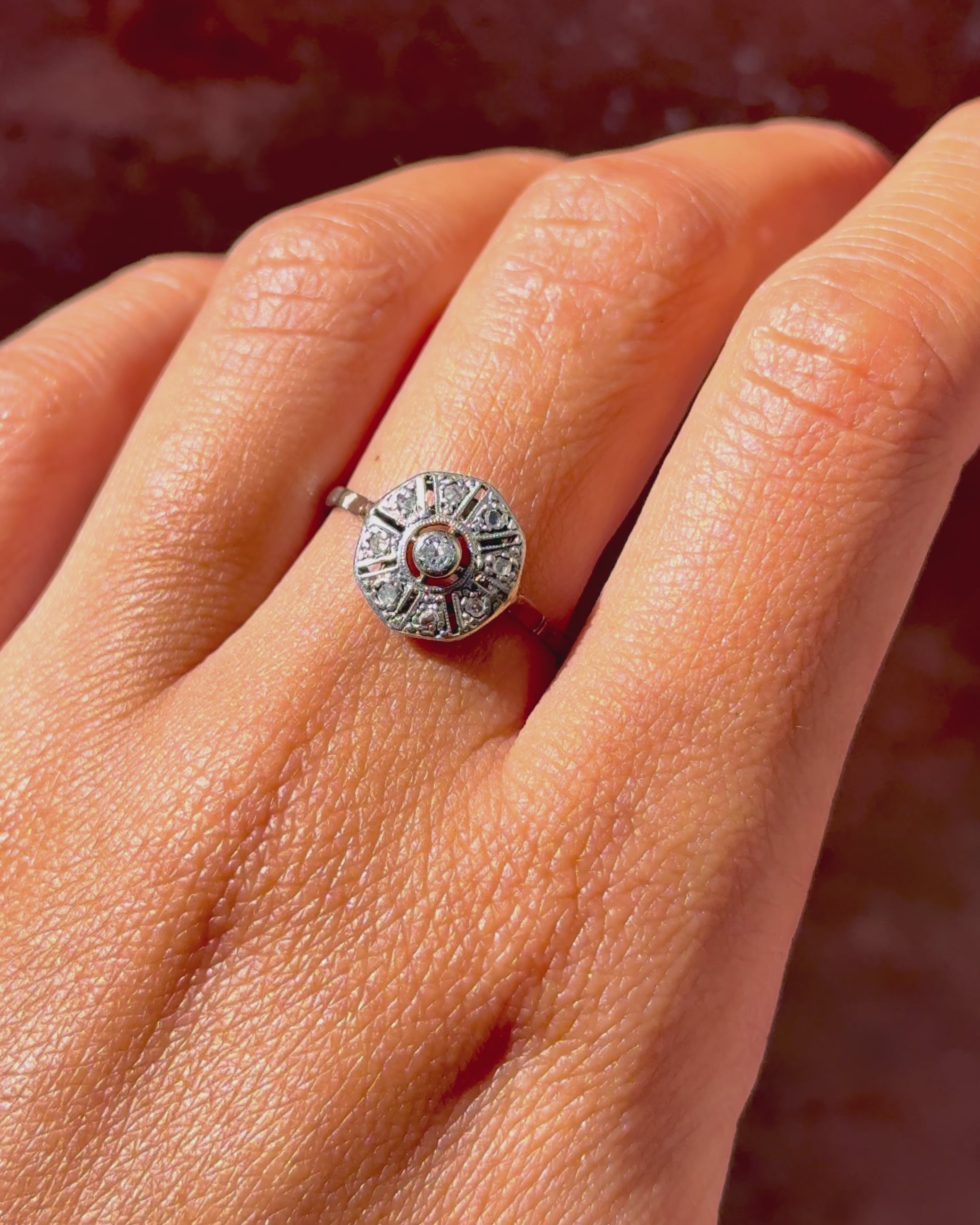 Art Deco Diamond Ring "Lorianne"