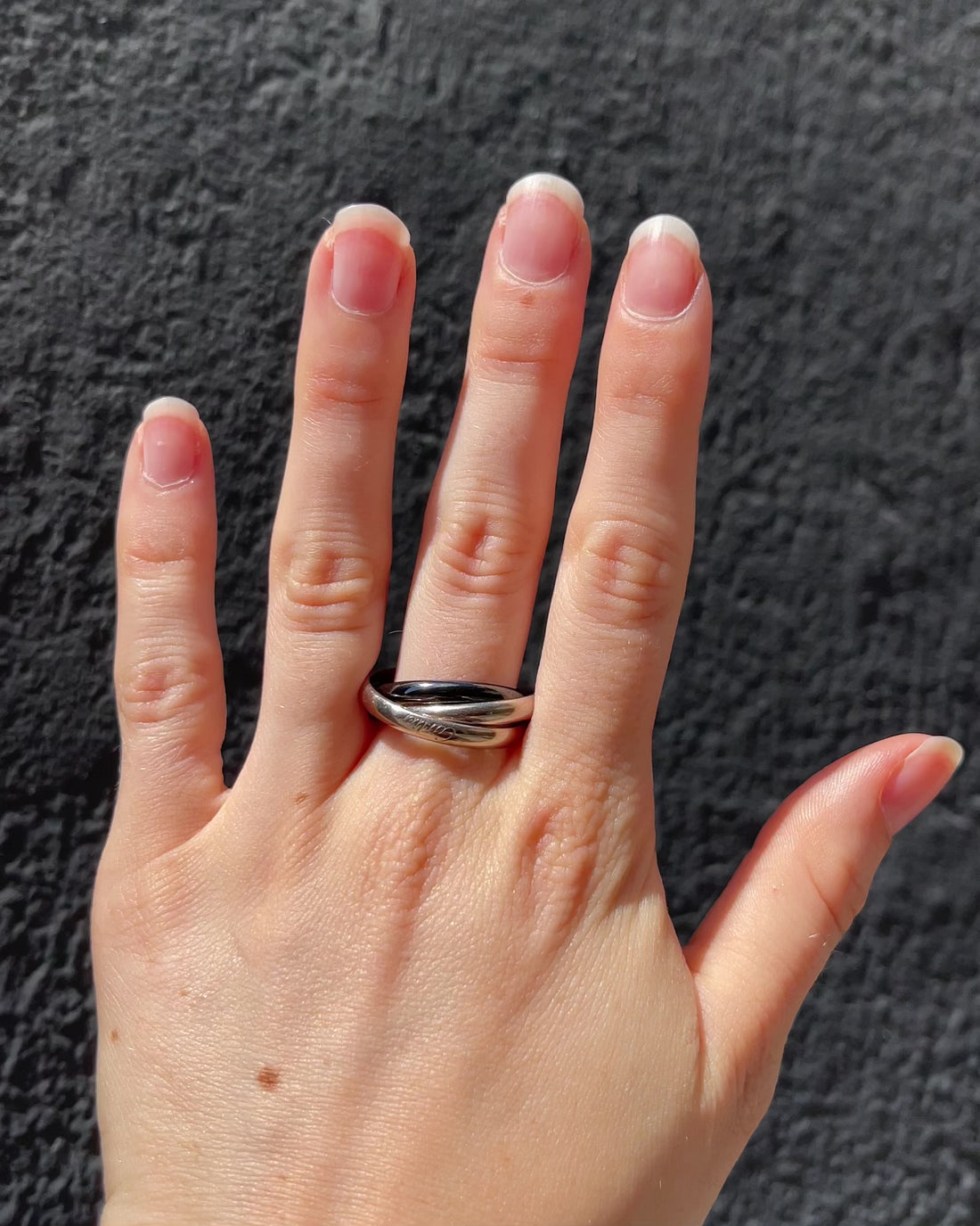 Bague Cartier Trinity Or Gris 18 carats & Céramique