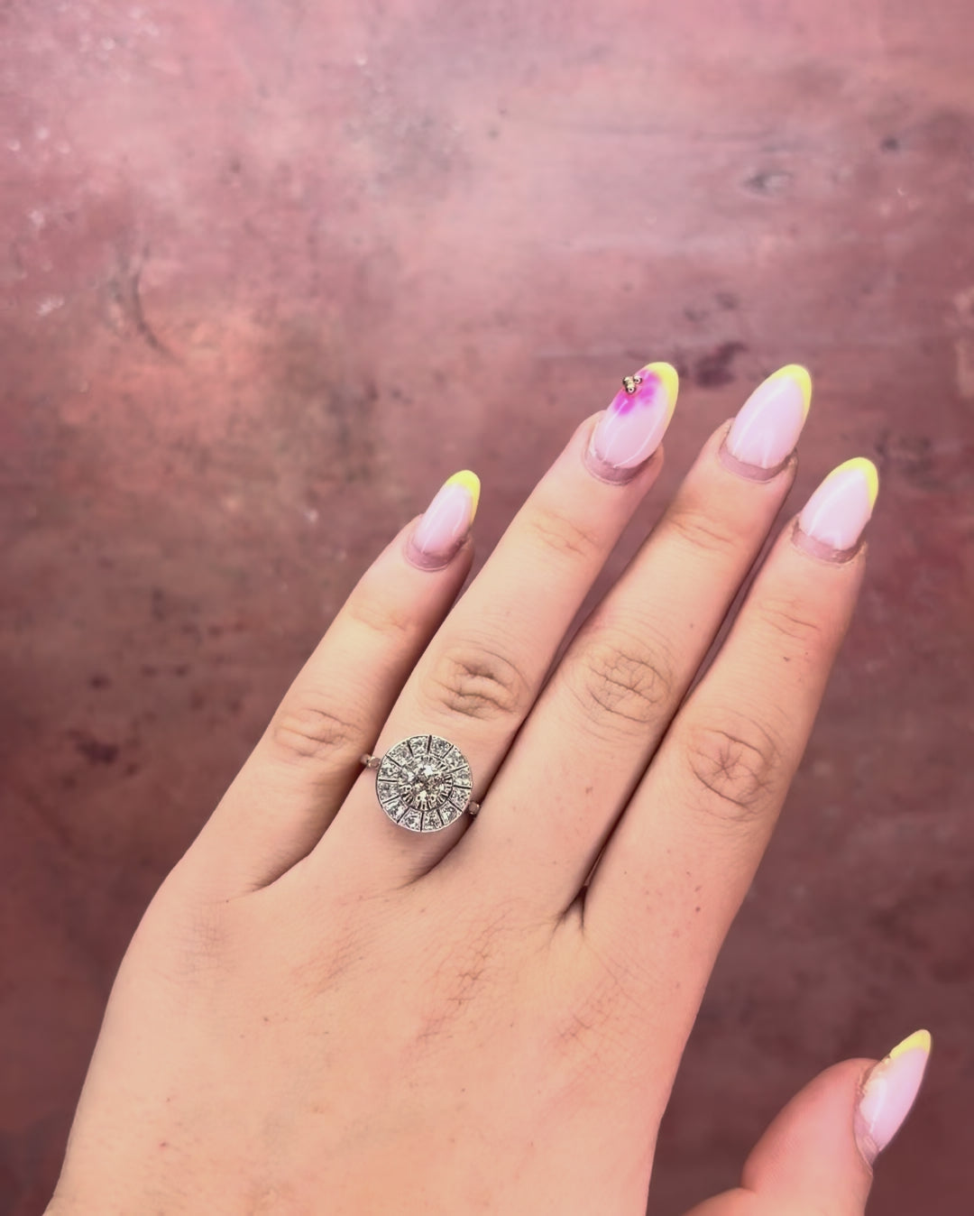 Art Deco Diamond Ring 0.98 carat 4.24g "Jaelle"