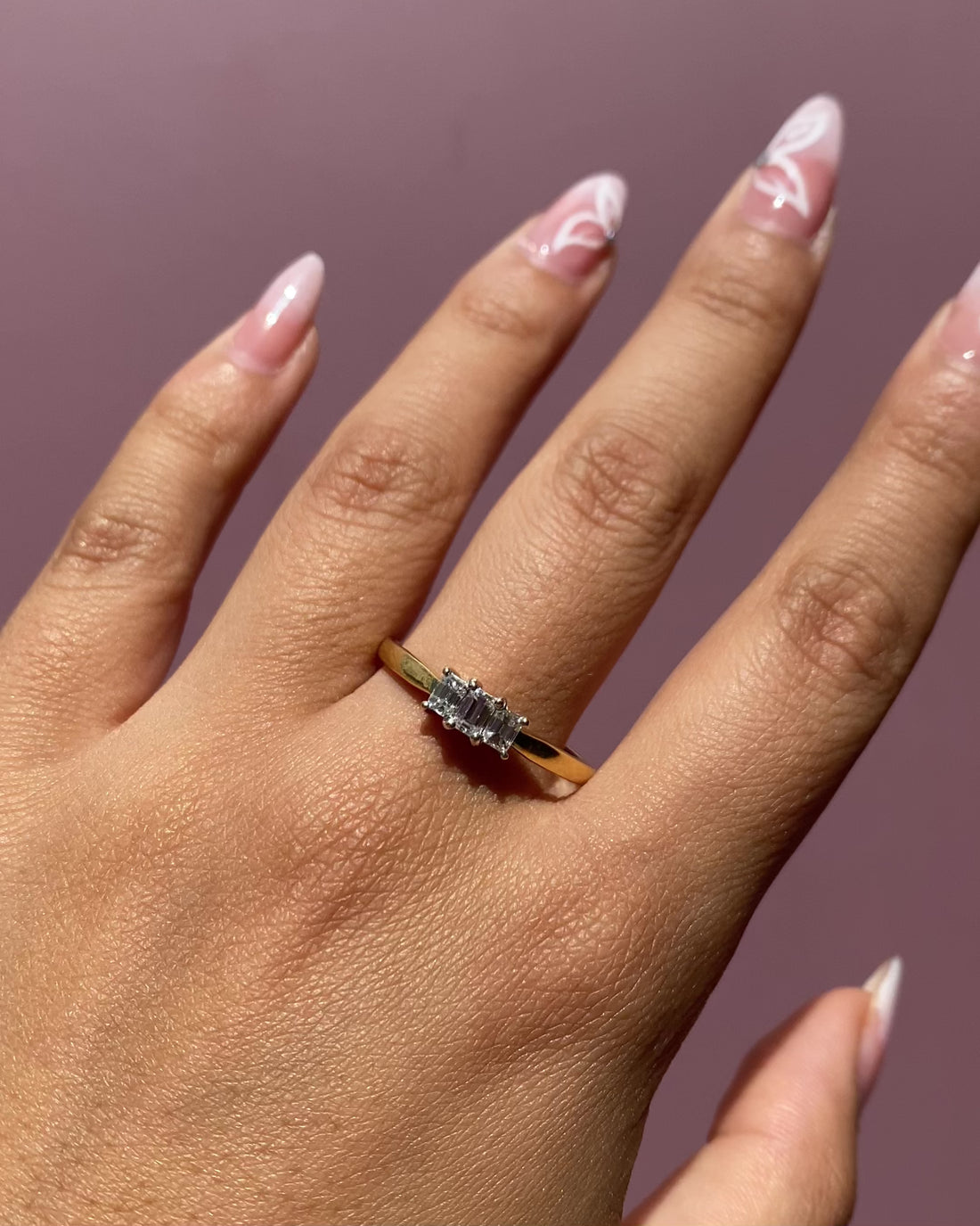 Bague Trilogie Diamants 0.43 carat &quot;Clémence&quot;