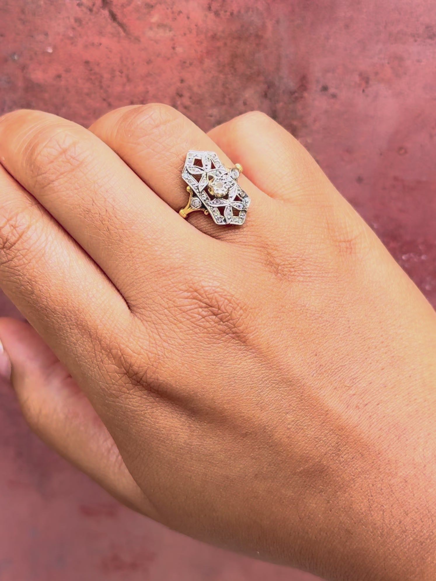Art Deco Diamond Ring “Ariette”