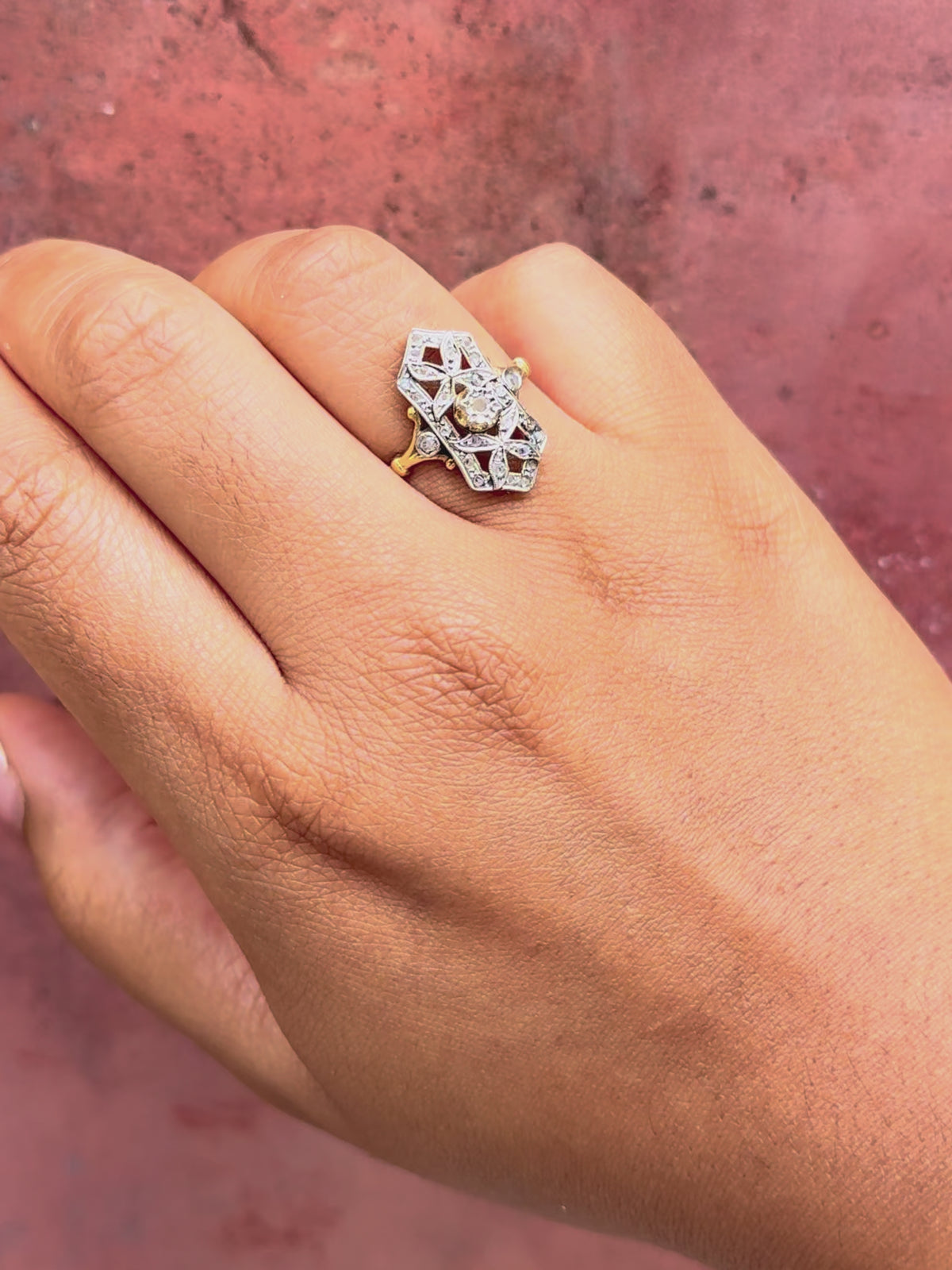 Art Deco Diamond Ring “Ariette”