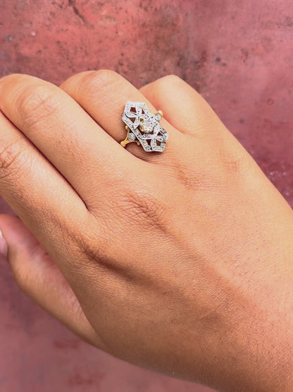 Art Deco Diamond Ring “Ariette”