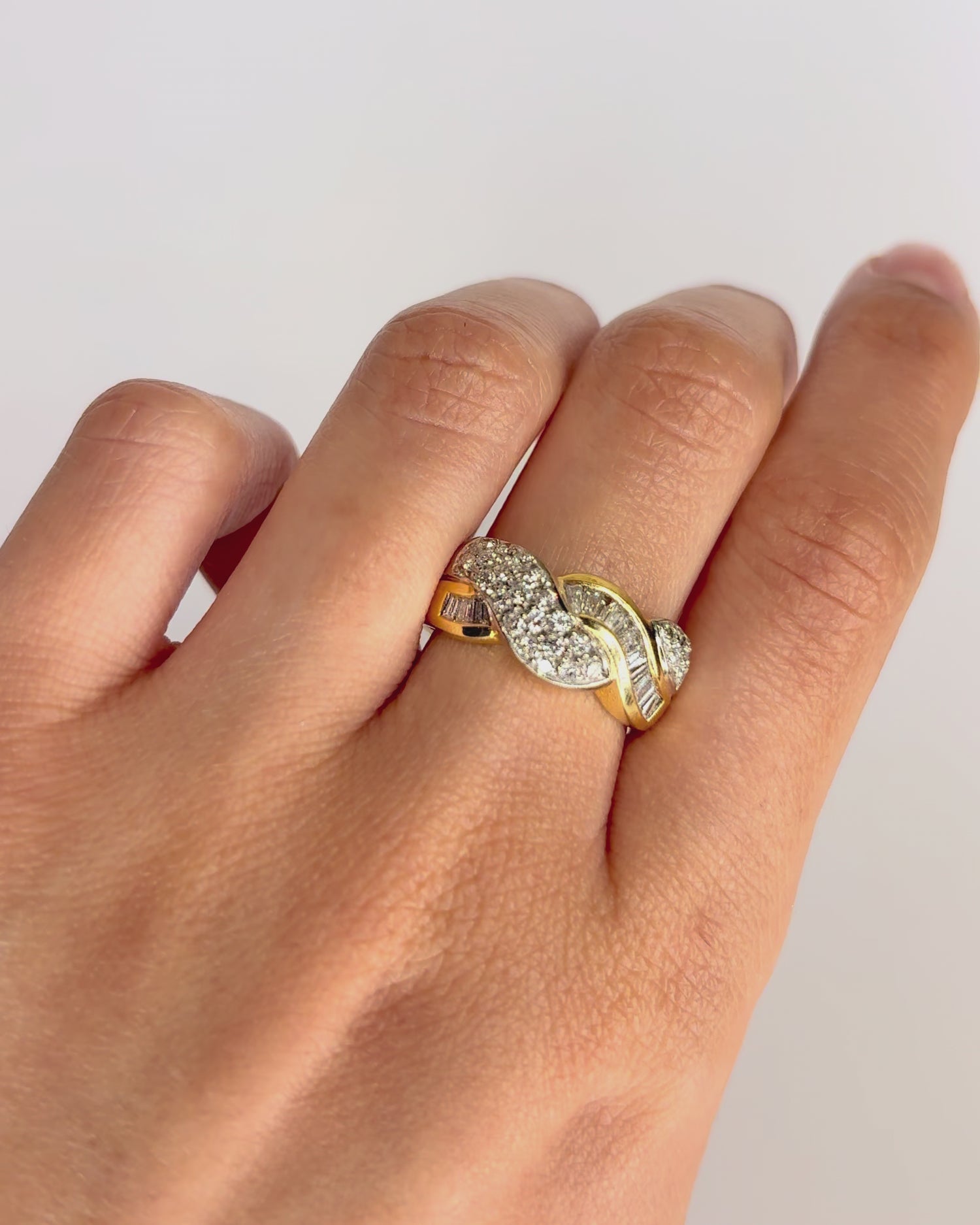 Bague Jonc Diamants 0.84 carat "Annabella"