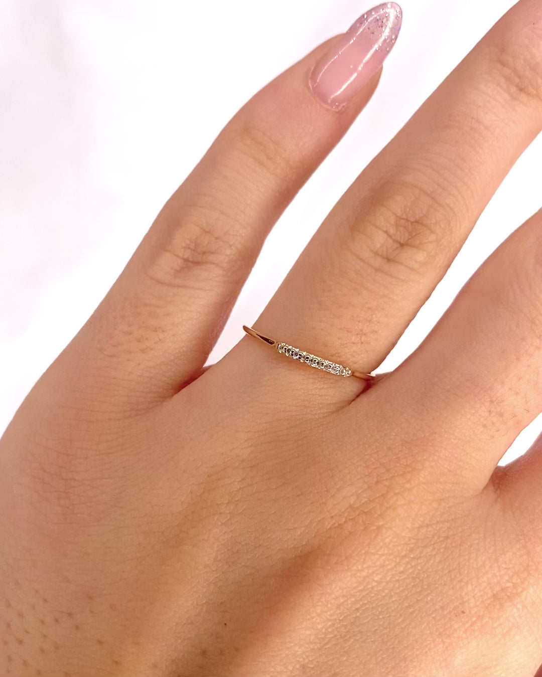 Half-Wedding Band Diamonds "Violaine"