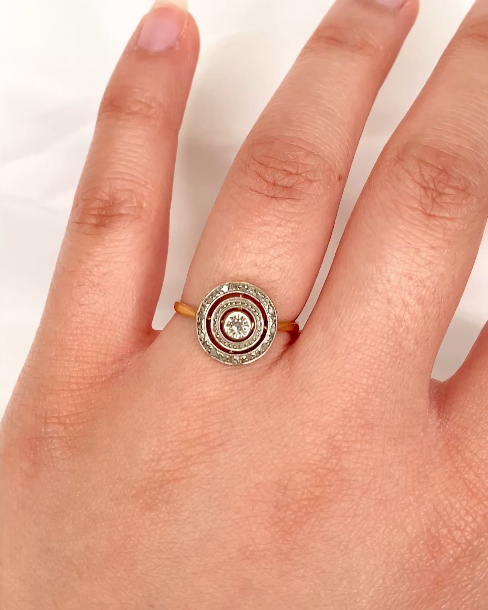 Bague Art-Déco Diamants "Clara"