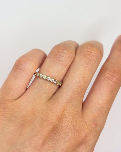 Bague Demi-Alliance Diamants 0.36 carat "Léonie"