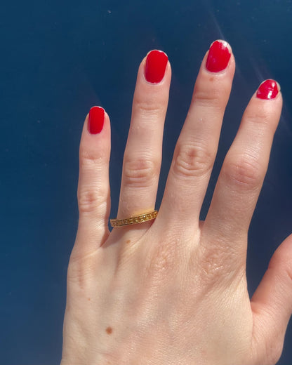 Demi-Alliance Saphirs Jaune 0.84 carat &quot;Florane&quot;