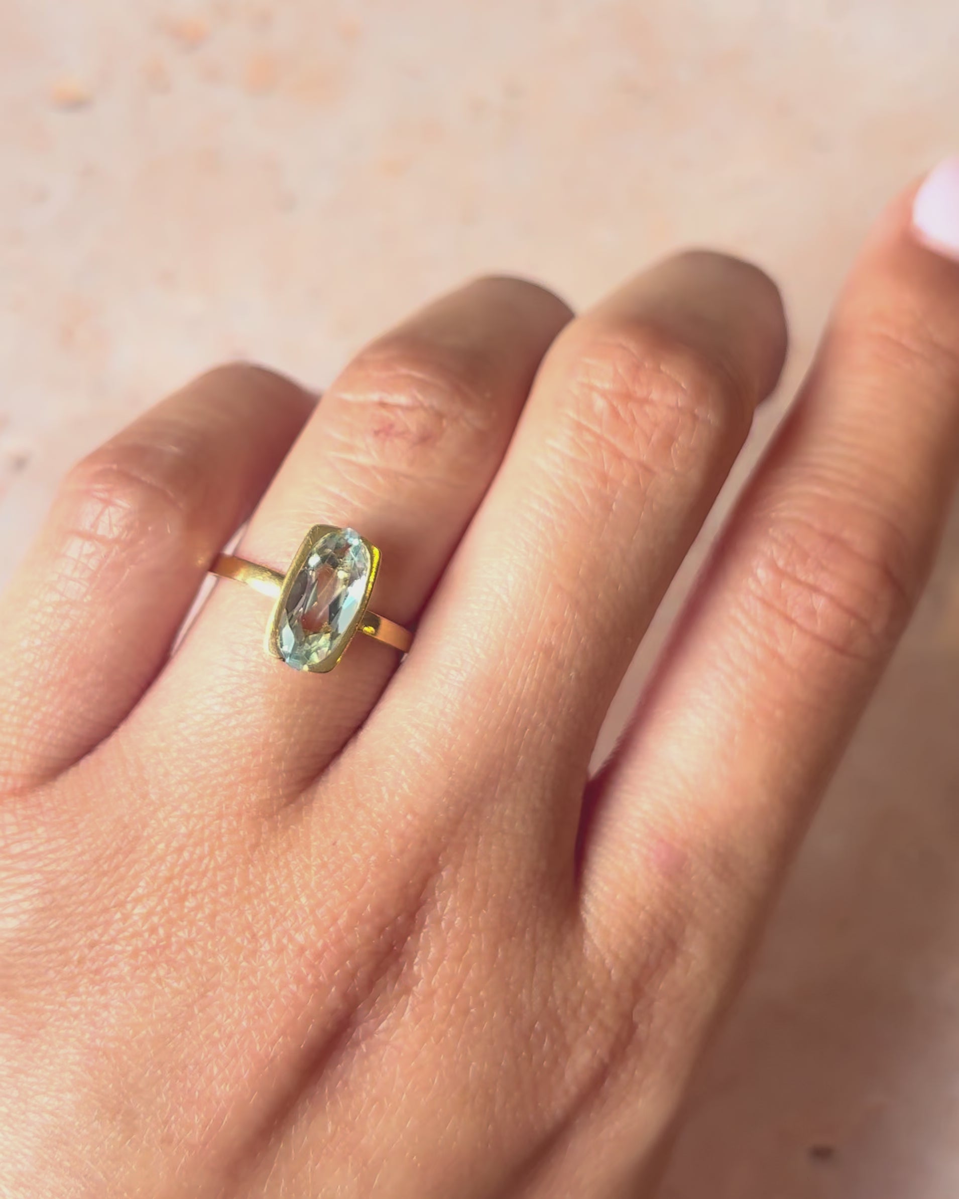 Bague Cocktail Aigue-Marine 1.25 carat "Marina"