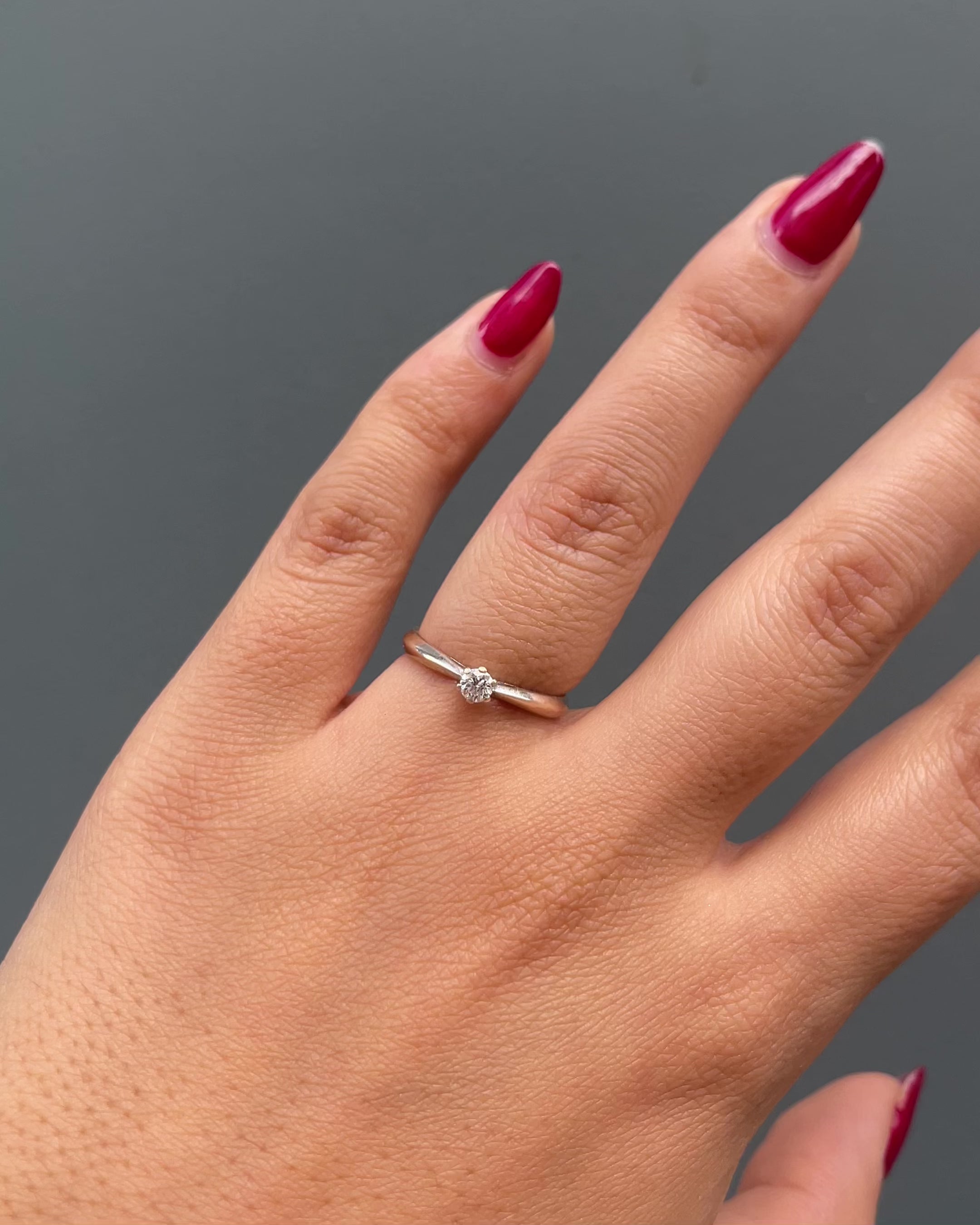 Bague Solitaire Diamant 0.10 carat "Pennie"