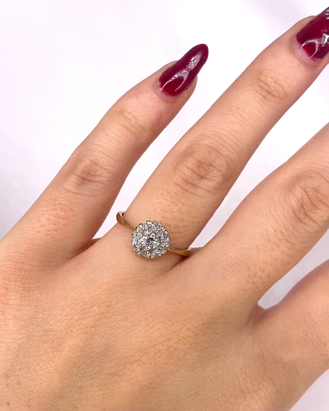 Bague Marguerite 9 Diamants "Xana"