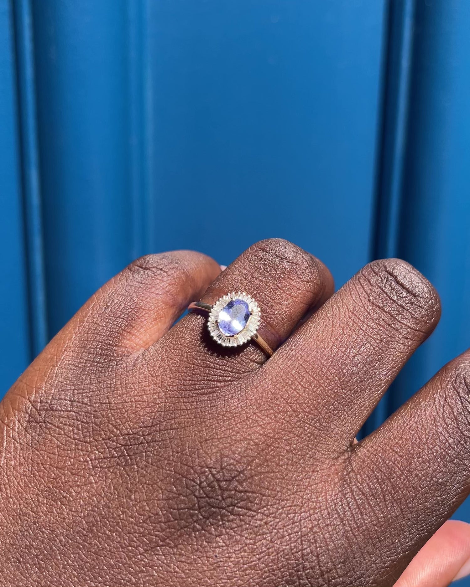 Bague Marguerite Tanzanite 0.85 carat &amp; Diamants “Quitterie”