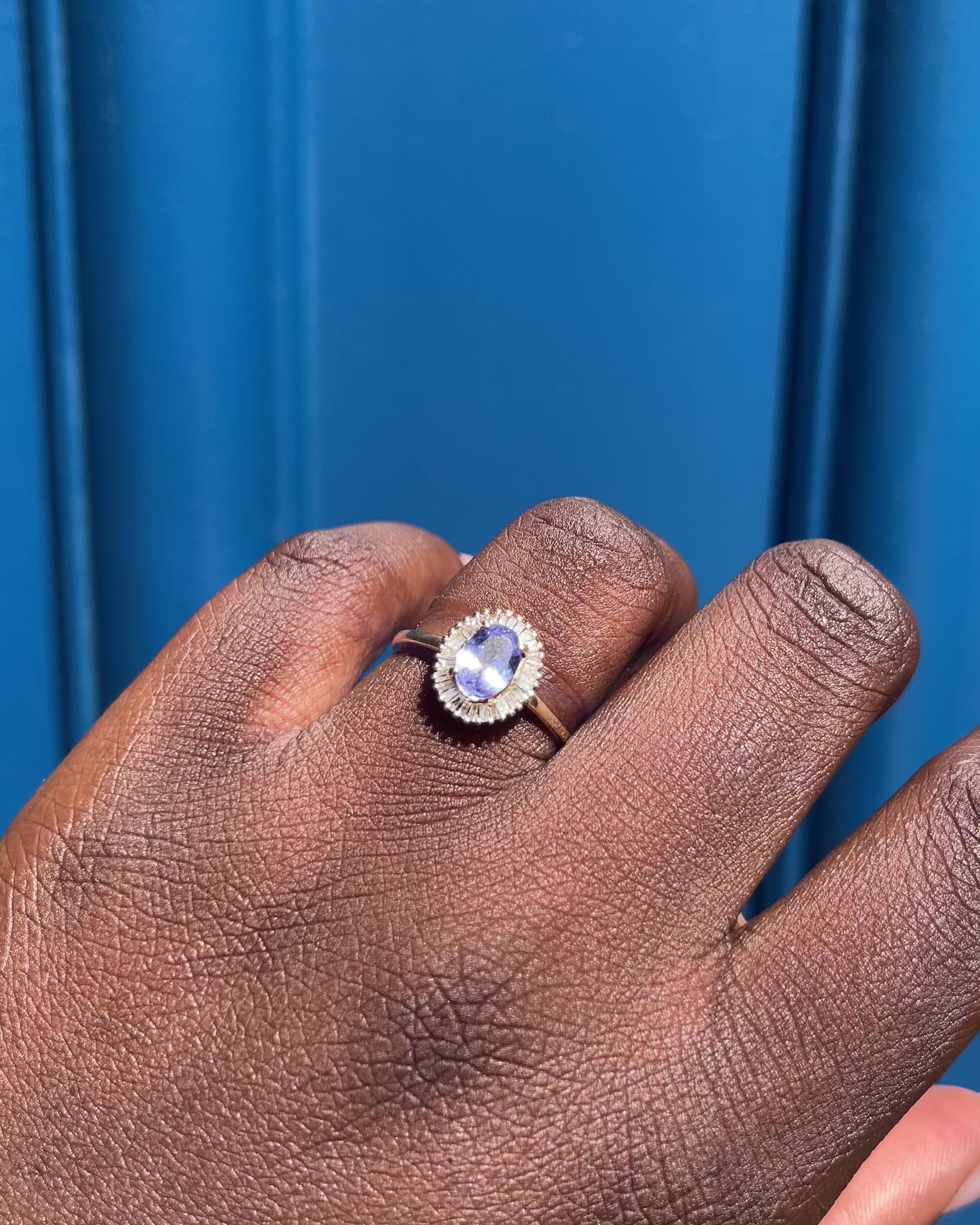 Bague Marguerite Tanzanite 0.85 carat &amp; Diamants “Quitterie”