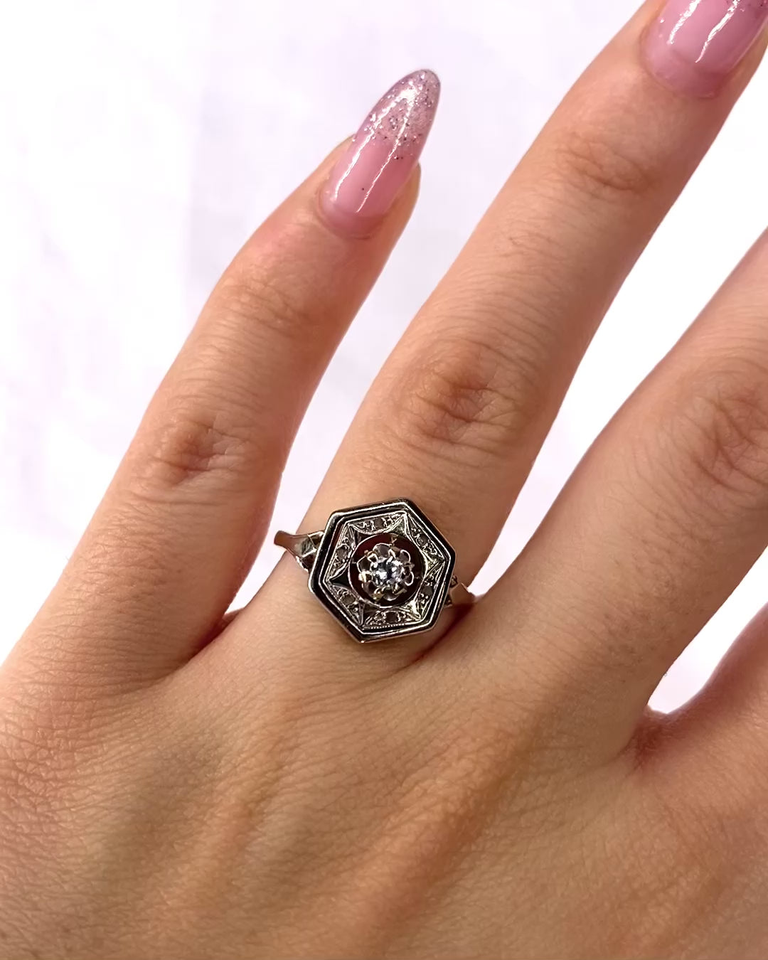 Bague Art Déco Diamants "Philippine"