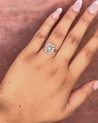Bague Marguerite Diamants 0.65 carat "Gisèle"