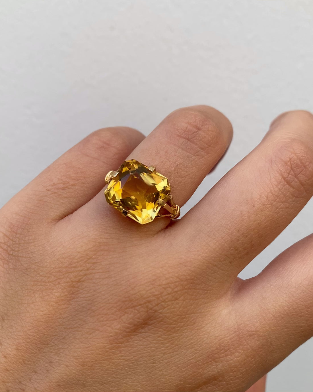 Bague Cocktail Citrine 6.80 carats &quot;Inana&quot;