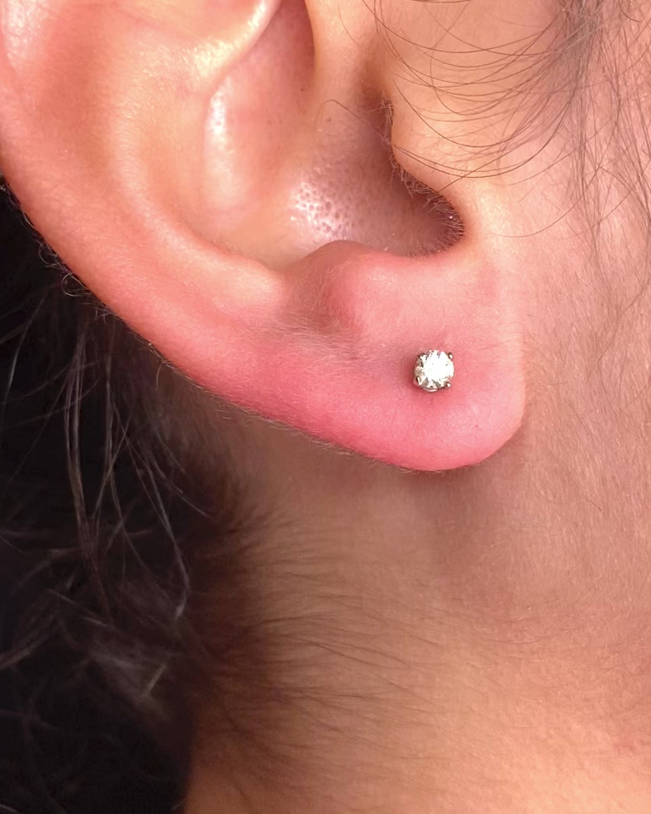 "Raphaelle" Diamond Stud Earrings