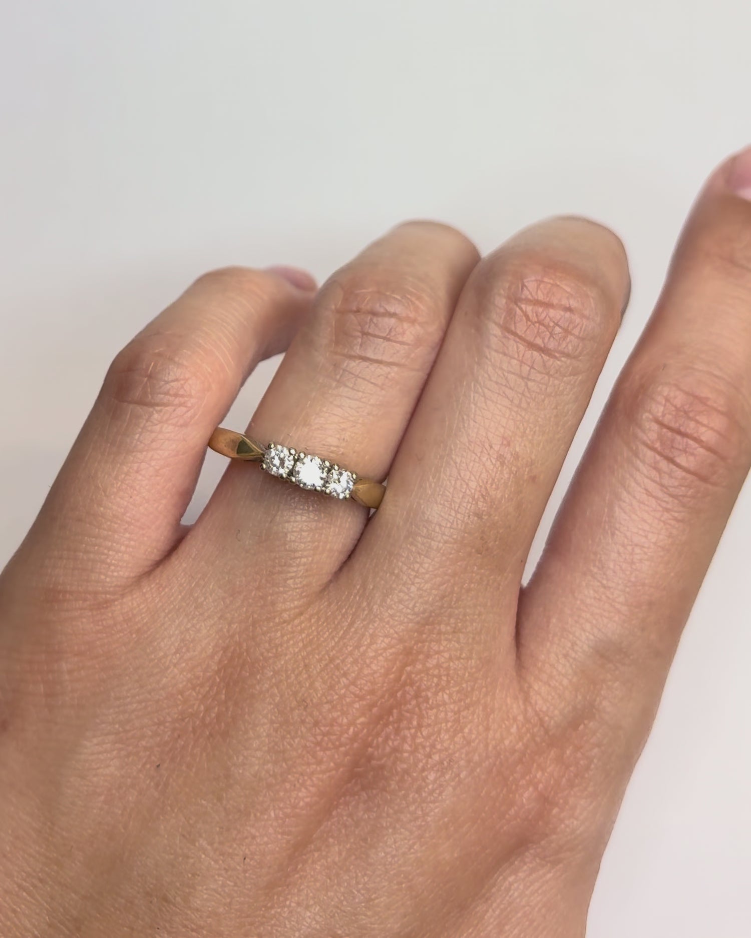 Bague Trilogie Diamants "Madeleine"