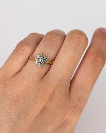 Anillo Marguerite Diamantes 0,33 quilates "Rita"