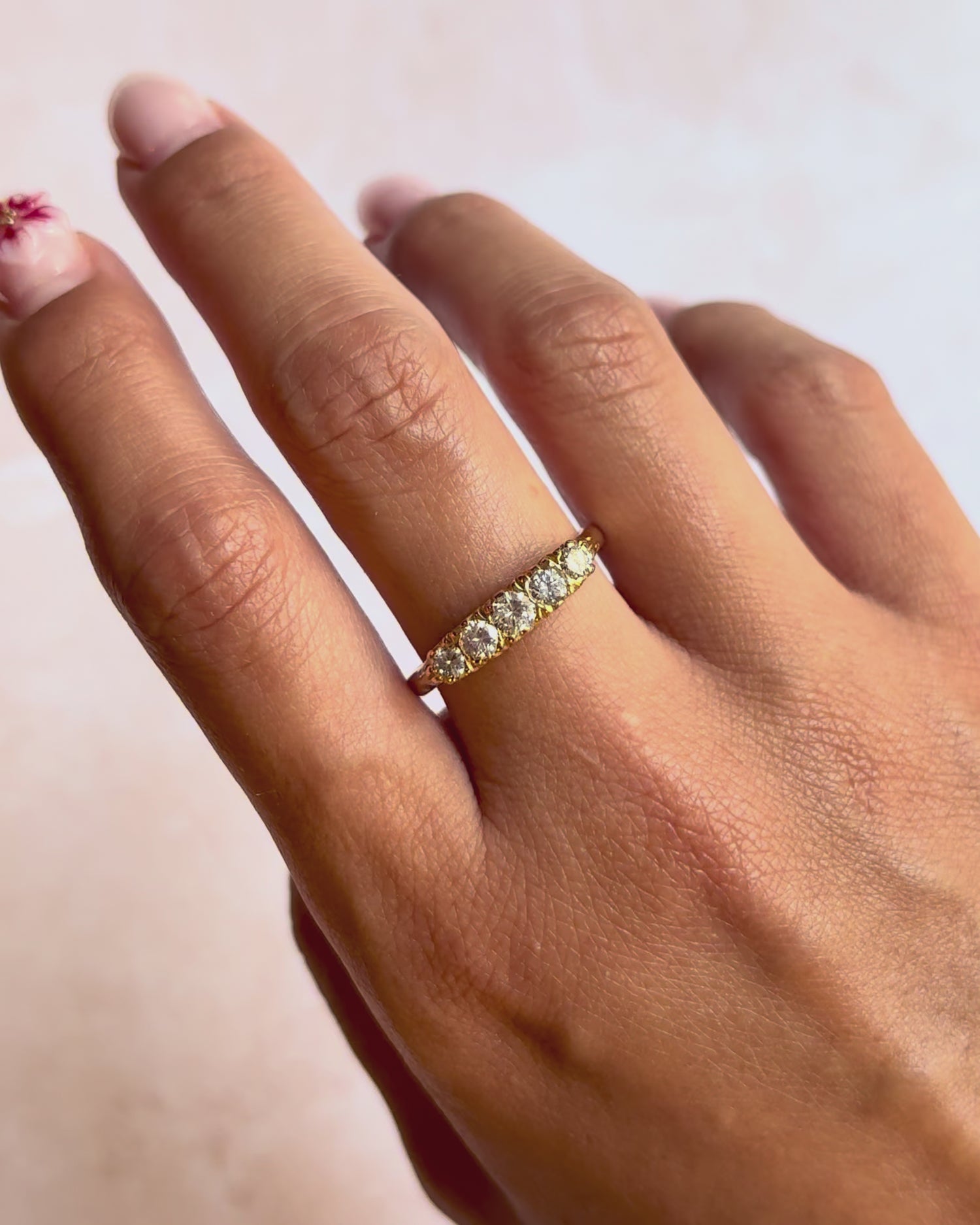 Bague Rivière Diamants 0.54 carat "Emilia"