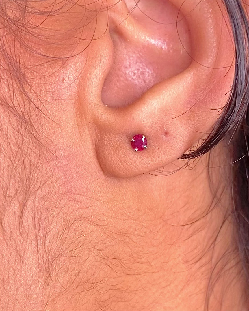 Stud Earrings Ruby 0.40 carat "Natalie"