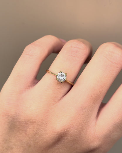 Solitaire Diamond Ring 0.50 carat &quot;Orphée&quot;