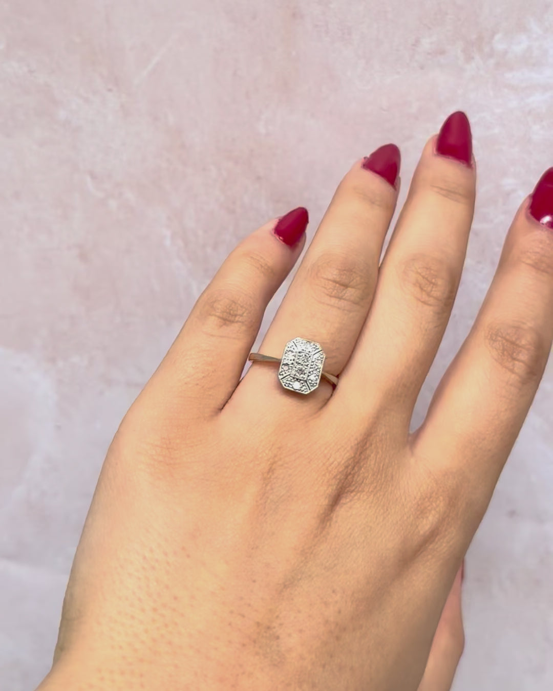 Art Deco Diamond Ring 0.24 Carat "Marie"