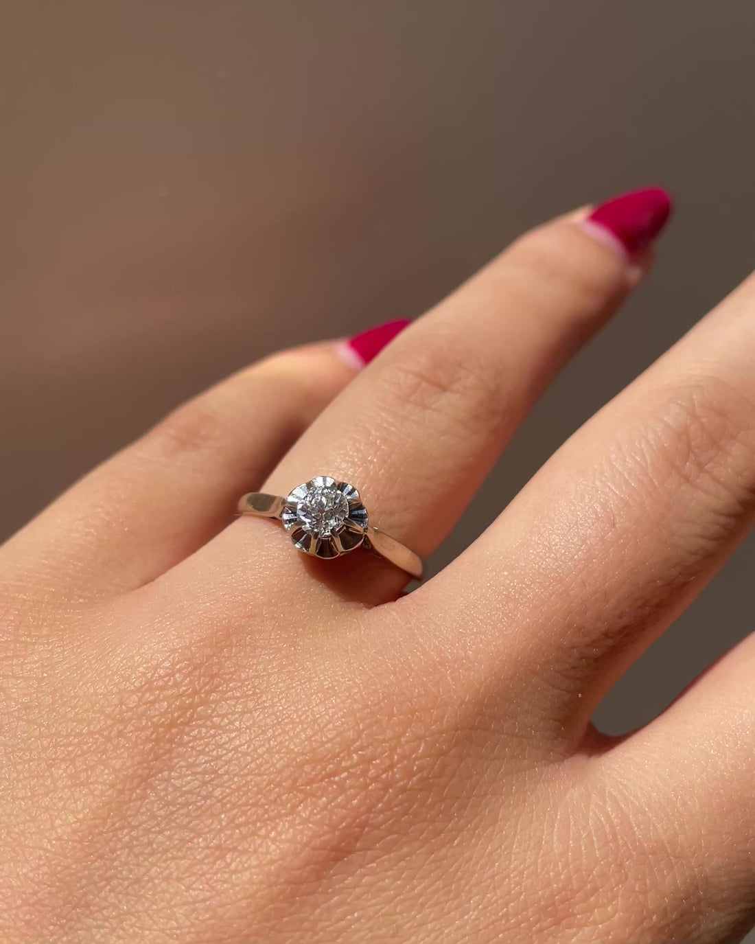 Bague Solitaire Diamant 0.33 carat &quot;Lolita&quot;