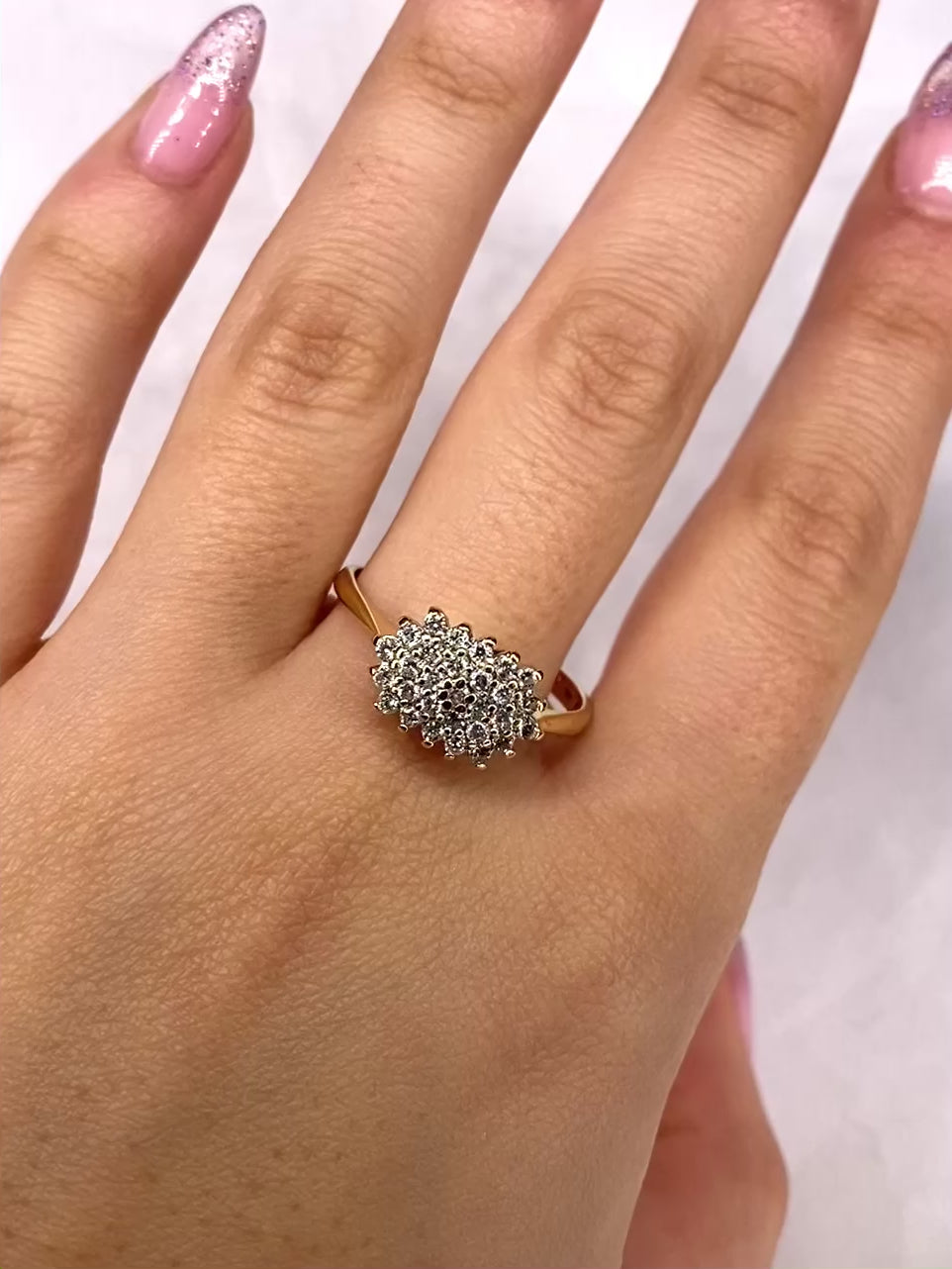 0.58 Carat Diamond River Ring "Jimena"