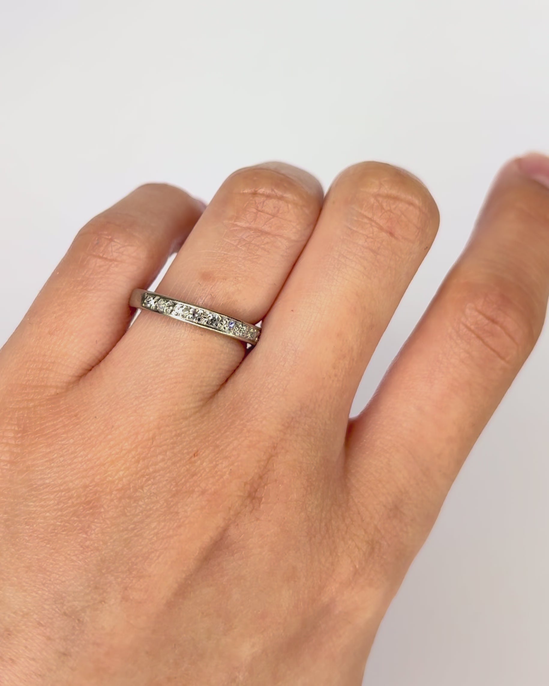 0.24 Carat Diamond Half-Eternity Ring "Françoise"