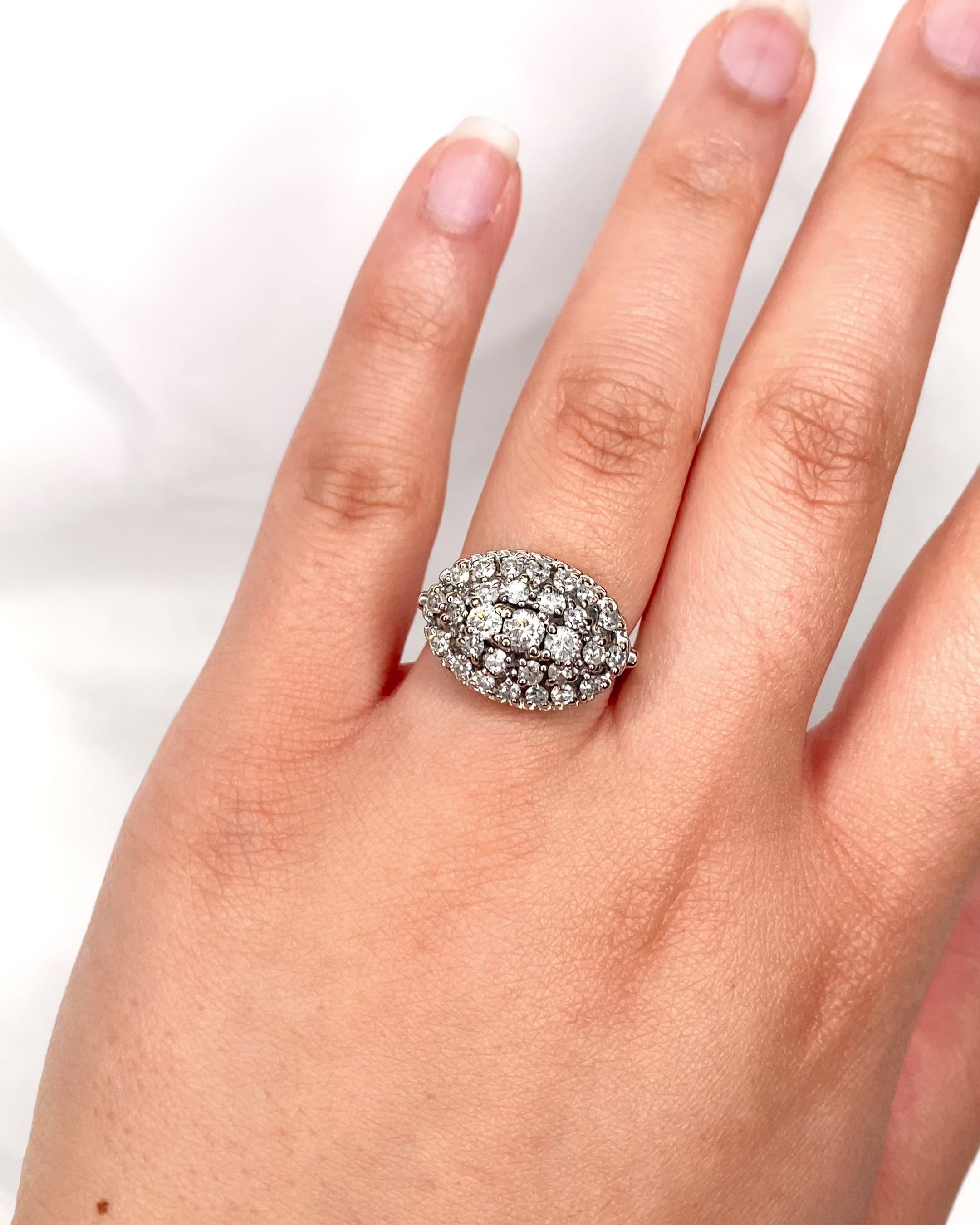 Bague Boule Diamants 1.65 carat "Emmy"