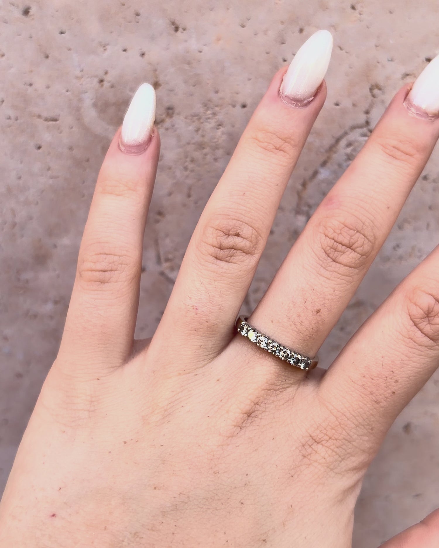 Demi-Alliance Diamants 0.49 carat "Lola"