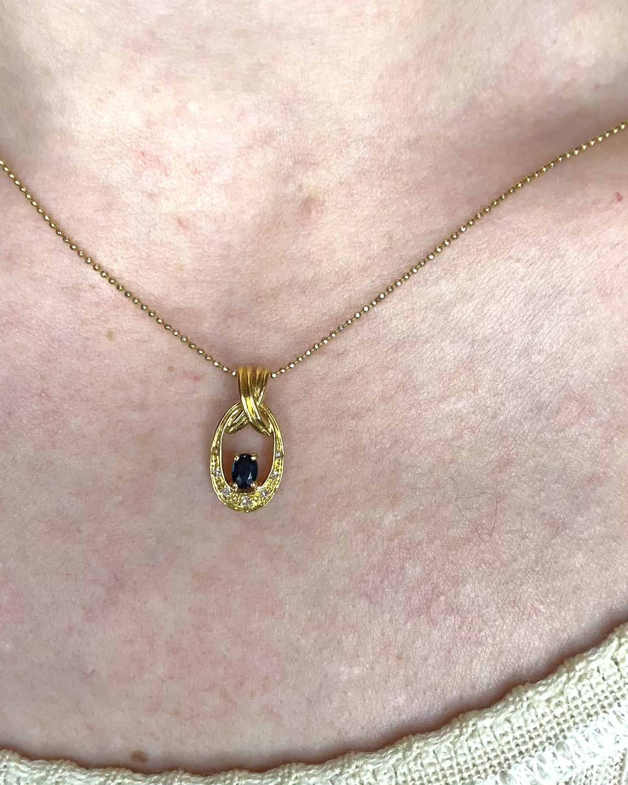 Pendentif Saphir 0.20 carat "Magalie"